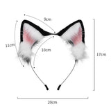 Maxbell Cosplay Ear Cat Headdress with Tail Set Hair Clip Costume for Performance