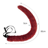 Maxbell Cosplay Ear Cat Headdress with Tail Set Hair Clip Costume for Performance