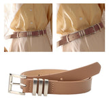 Maxbell Fashion Women Belt Waistband Trouser Female PU Leather Waist Belt Dress Khaki