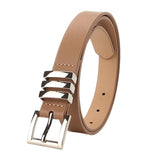 Maxbell Fashion Women Belt Waistband Trouser Female PU Leather Waist Belt Dress Khaki