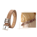 Maxbell Fashion Women Belt Waistband Trouser Female PU Leather Waist Belt Dress Khaki