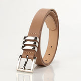 Maxbell Fashion Women Belt Waistband Trouser Female PU Leather Waist Belt Dress Khaki