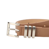 Maxbell Fashion Women Belt Waistband Trouser Female PU Leather Waist Belt Dress Khaki