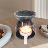 Maxbell Tealight Candle Holder Melt Bedroom Yoga Warmer Essential Oil Burner