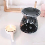 Maxbell Tealight Candle Holder Melt Bedroom Yoga Warmer Essential Oil Burner