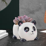 Maxbell Ceramic Animal Succulent Planter Pot Housewarming Gifts for Garden Handmade Panda