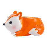 Maxbell Ceramic Animal Succulent Planter Pot Housewarming Gifts for Garden Handmade Fox