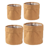 Maxbell Shopping Kraft Paper Bags Flowerpot Container Washable Home Kitchen M