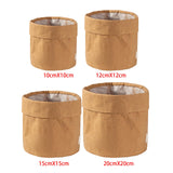 Maxbell Shopping Kraft Paper Bags Flowerpot Container Washable Home Kitchen M