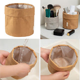 Maxbell Shopping Kraft Paper Bags Flowerpot Container Washable Home Kitchen M