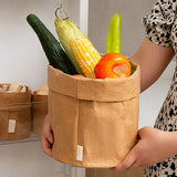 Maxbell Shopping Kraft Paper Bags Flowerpot Container Washable Home Kitchen M