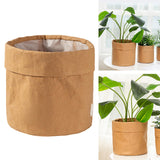 Maxbell Shopping Kraft Paper Bags Flowerpot Container Washable Home Kitchen L