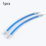 Maxbell greasing Gun Hoses Professional Accessories Manual greasing Tools Kit Fitting Blue 90cm