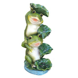 Maxbell Solar Lights Frogs Statue with Light Frog Figure for Lawn Outdoor Decoration