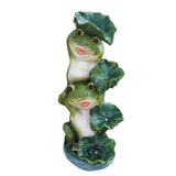 Maxbell Solar Lights Frogs Statue with Light Frog Figure for Lawn Outdoor Decoration