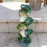 Maxbell Solar Lights Frogs Statue with Light Frog Figure for Lawn Outdoor Decoration