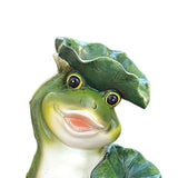 Maxbell Solar Lights Frogs Statue with Light Frog Figure for Lawn Outdoor Decoration