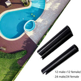 Maxbell 24x pool lid Clamps for clothes Greenhouse Film Cover Clips female and male