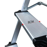 Maxbell 3 Step Ladders Collapsible Wide Pedal Portable for Garage Outdoor Home