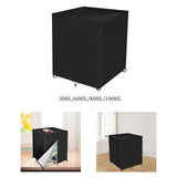Maxbell IBC Water Tank Protective Cover Waterproof Ton Barrel Cover Dustproof Black 300L