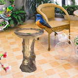 Maxbell Bird Feeders Bird Bath Bowl Yard Decoration for Garden Sturdy Outdoor Decor