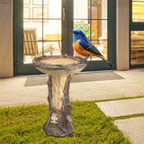 Maxbell Bird Feeders Bird Bath Bowl Yard Decoration for Garden Sturdy Outdoor Decor