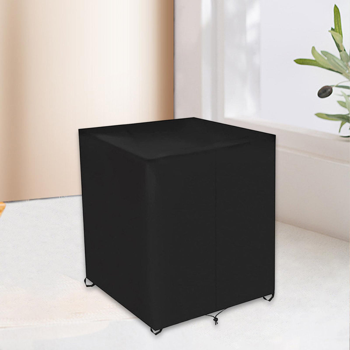 Maxbell IBC Water Tank Protective Cover Waterproof Ton Barrel Cover Dustproof Black 800L
