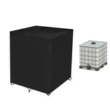 Maxbell IBC Water Tank Protective Cover Waterproof Ton Barrel Cover Dustproof Black 800L