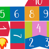 Maxbell Hopscotch Floor Stickers Lattice Number Game Kindergarten Children Game Toy B