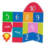 Maxbell Hopscotch Floor Stickers Lattice Number Game Kindergarten Children Game Toy B