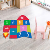 Maxbell Hopscotch Floor Stickers Lattice Number Game Kindergarten Children Game Toy B