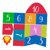 Maxbell Hopscotch Floor Stickers Lattice Number Game Kindergarten Children Game Toy B