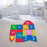 Maxbell Hopscotch Floor Stickers Lattice Number Game Kindergarten Children Game Toy B