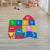 Maxbell Hopscotch Floor Stickers Lattice Number Game Kindergarten Children Game Toy B