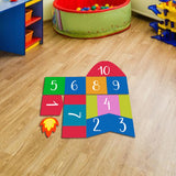 Maxbell Hopscotch Floor Stickers Lattice Number Game Kindergarten Children Game Toy B