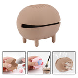 Maxbell Makeup Sponge Holder Double Side Hollow Puff Drying Container Organizer Brown