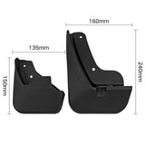 Maxbell 4x Car Mudguard Spare Parts Durable Fenders for Peugeot 308S 2014-2019