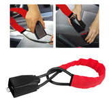 Maxbell Automotive Car Steering Wheel Lock Seat lock Quick to Fit and Remove Red