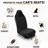 Maxbell Car Seat Cover Seat Machine Washable Removable for Gym Workout Black