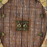 Maxbell 2Pcs 1/12 Fairy Tale Door Dollhouse Furniture for Fairy Garden Yard Art style A
