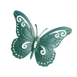 Maxbell Butterfly Wall Decor Hanging Butterflies for Bedroom Outdoor Indoor Patio Dark Green
