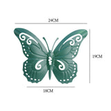 Maxbell Butterfly Wall Decor Hanging Butterflies for Bedroom Outdoor Indoor Patio Dark Green