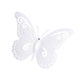 Maxbell Butterfly Wall Decor Hanging Butterflies for Bedroom Outdoor Indoor Patio White