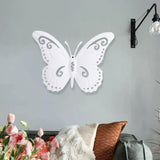 Maxbell Butterfly Wall Decor Hanging Butterflies for Bedroom Outdoor Indoor Patio White