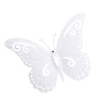 Maxbell Butterfly Wall Decor Hanging Butterflies for Bedroom Outdoor Indoor Patio White