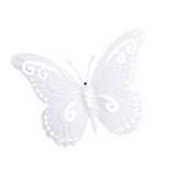 Maxbell Butterfly Wall Decor Hanging Butterflies for Bedroom Outdoor Indoor Patio White
