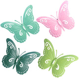 Maxbell Butterfly Wall Decor Hanging Butterflies for Bedroom Outdoor Indoor Patio White