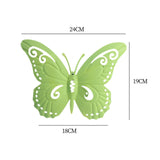 Maxbell Butterfly Wall Decor Hanging Butterflies for Bedroom Outdoor Indoor Patio Light Green