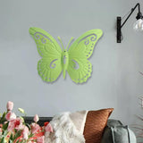 Maxbell Butterfly Wall Decor Hanging Butterflies for Bedroom Outdoor Indoor Patio Light Green