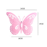 Maxbell Butterfly Wall Decor Hanging Butterflies for Bedroom Outdoor Indoor Patio Pink